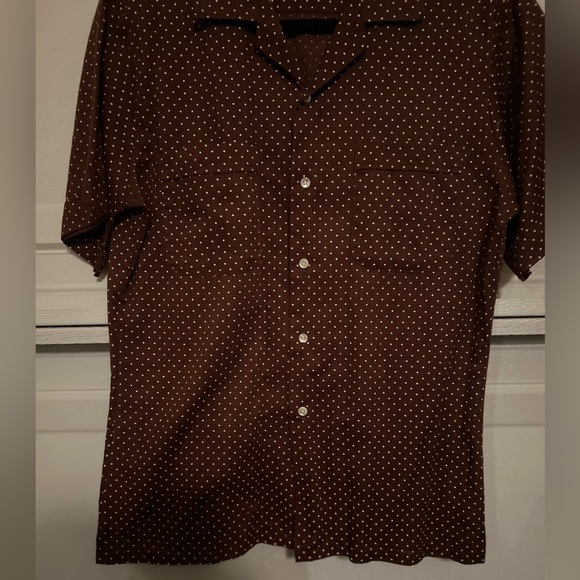 Vintage 70’s Mervyn’s Polka Dot Single Stitch Top M Costal Grandpa Old Money - Picture 10 of 16